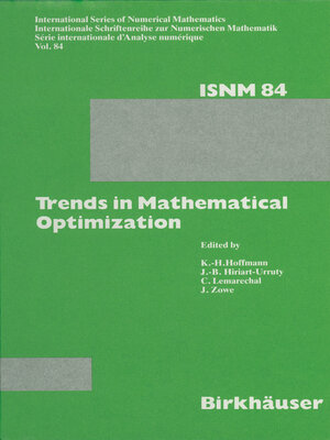 cover image of Trends in Mathematical Optimization